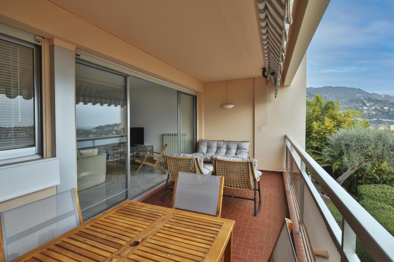 Sublime Appartement Vue Mer. Parking/Piscine/Clim Villefranche-sur-Mer Exterior foto